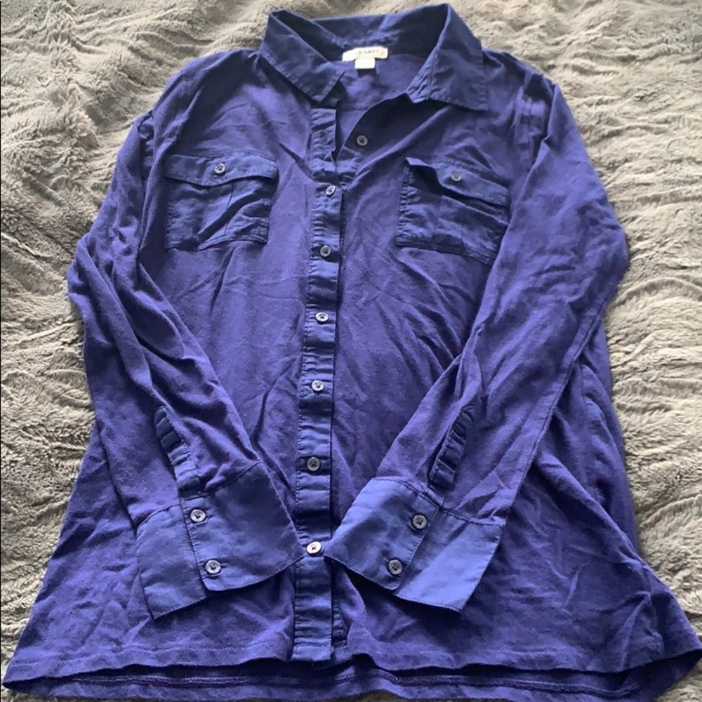 Old navy long sleeve cotton collared shirt